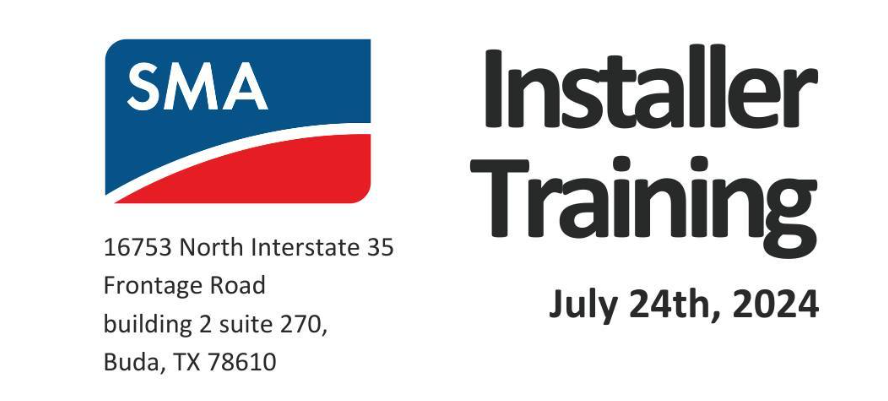SMA & Krannich solar installer training flyer.